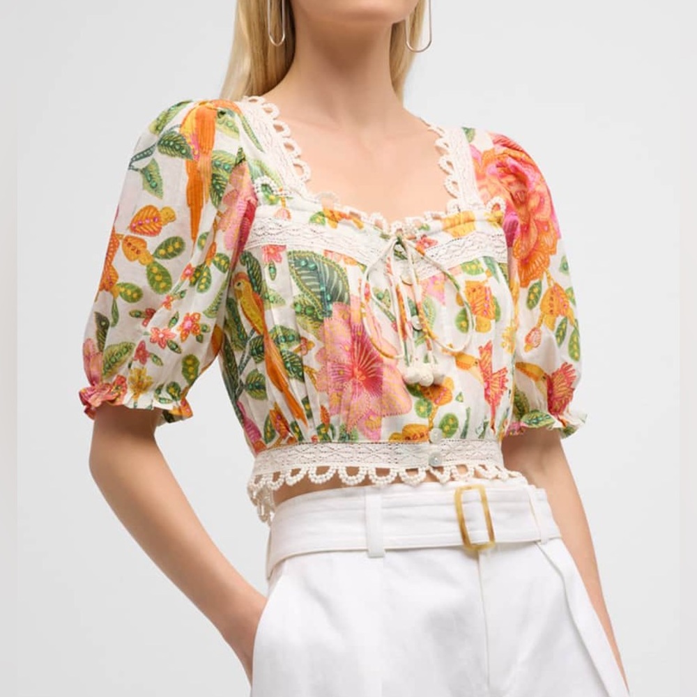 FARM Rio Macaw Bloom Cotton Top